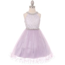 LILAC Size 4 Flower Girl Dress Party Birthday Bridesmaid Wedding Prom Recital