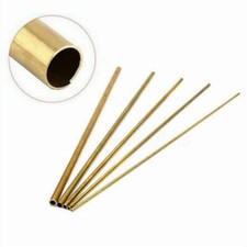 2X Round Brass Tube 5-Size: 2mm-6mm Inner Diameter 300mm Length 0.5mm Thickness