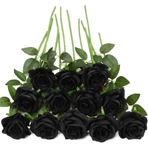 Fake Roses Artificial Flowers - Fake Artificial Roses Silk Flowers 10 Pcs - Picture 1 of 8