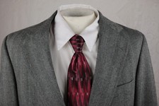 Men's POLO RALPH LAUREN 2-Button Wool Herringbone Tweed Sport Coat Gray 40R USA