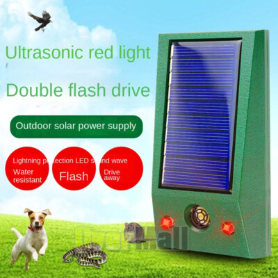 ON SALE! Solar Ultrasonic Animal Repellent Dog Skunk Deer Raccoon For Garden