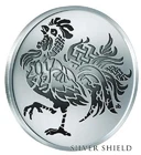 2017 Silver Shield YEAR OF THE ROOSTER v2 - 1oz .999 Silver Reverse Proof - SSG