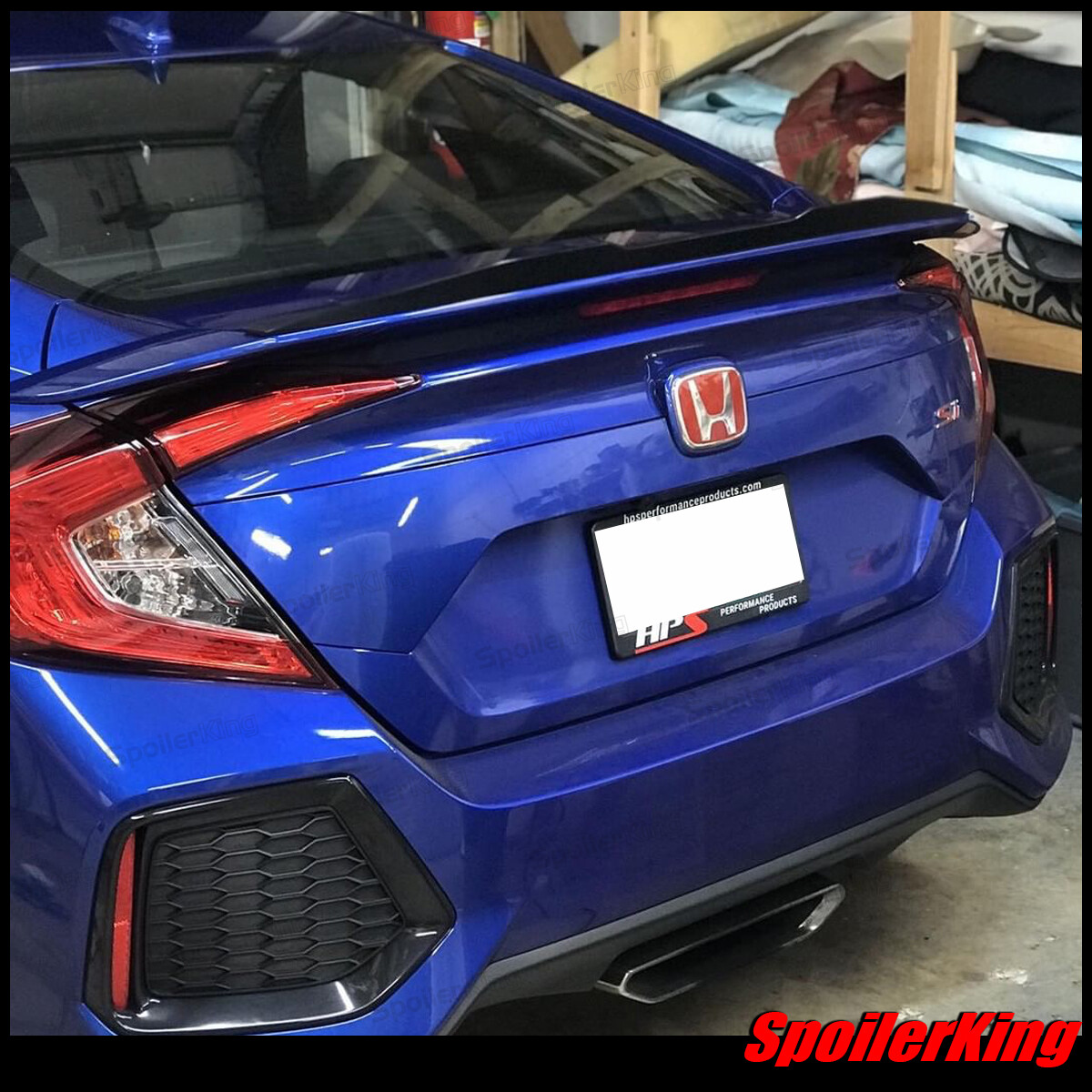 Rear Add-on Gurney Flap Lip Spoiler (Fits: Honda Civic 2016-2021