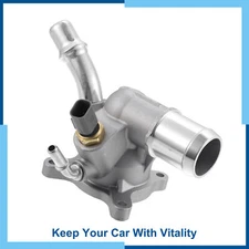 Pack (1) Engine Coolant Thermostat Housing Assembly for Jeep Cherokee 2014-2021