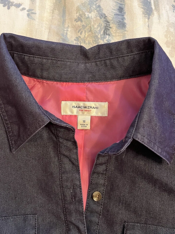 Vestido Isaac Mizrahi Denim Forrado 14 Foto 3 de 4