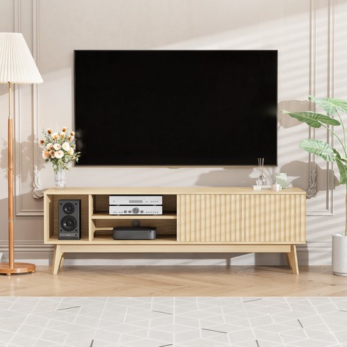 TV Schrank für Fernseher bis 60'' Fernsehtisch TV Lowboard mit Offenen Stauraum - Bild 13 von 46