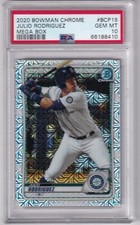 JULIO RODRIGUEZ - 2020 BOWMAN CHROME -- MEGA BOX -- REFRACTOR -- PSA GEM MINT 10