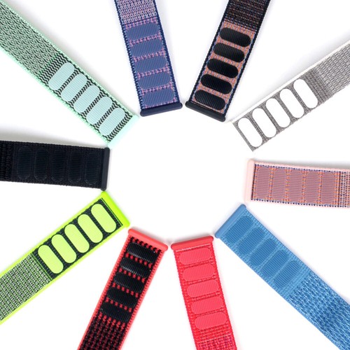 Für Samsung Galaxy Watch Active 2 40/44mm gewebtes Nylon Loop Sport Armband 20mm - Bild 7 von 45
