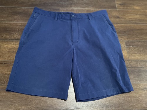Vineyard Vines OTG Shorts Mens 36 Navy Blue On The Go Performance Golf Chino