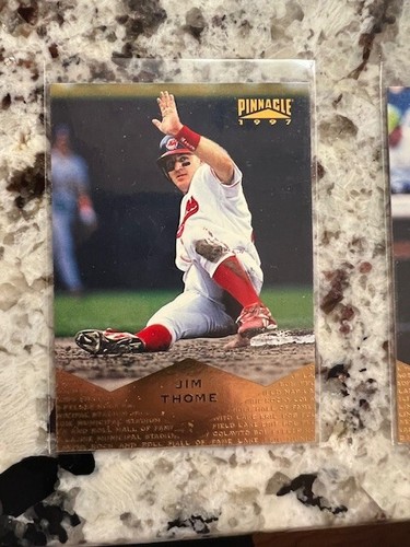 1997 PINNACLE MLB BASEBALL CARD CLEVELAND INDIANS JIM THOME #36 - 第 1/1 張圖片