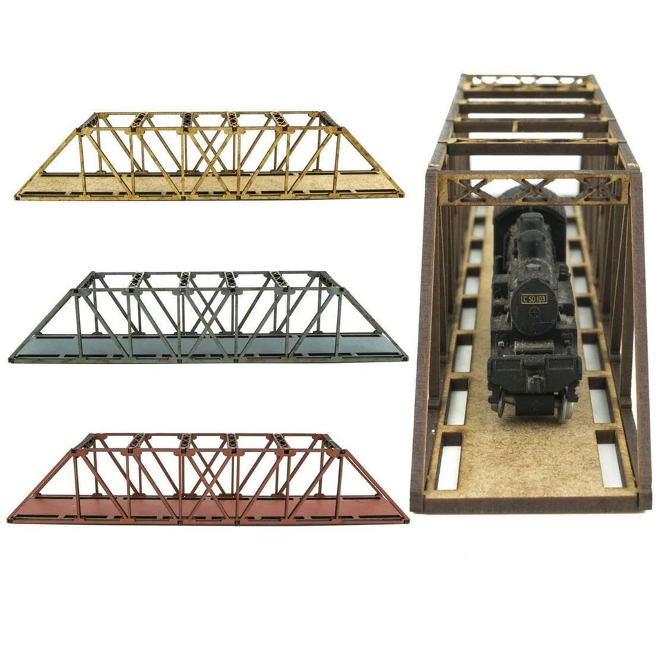 Track N Gauge Bridge MDF Railway Bowstring Camelback Girder 200mm WWScenics - Image 4 of 4