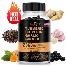 Turmeric Curcumin Highest Potency 95% 2360mg with BioPerine Black Pepper Extract
