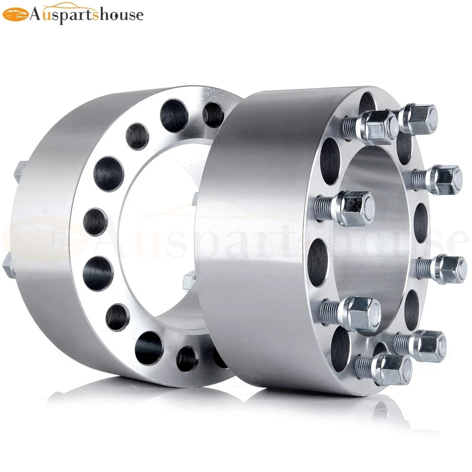 (4) Piezas 3" de espesor 8x6,5" 8 tacos espaciadores de rueda para Dodge Ram Chevrolet Chevy Foto 4 de 4