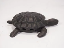SHW Iron Art Cast Ashtray Turtle 2-Piece Rarity