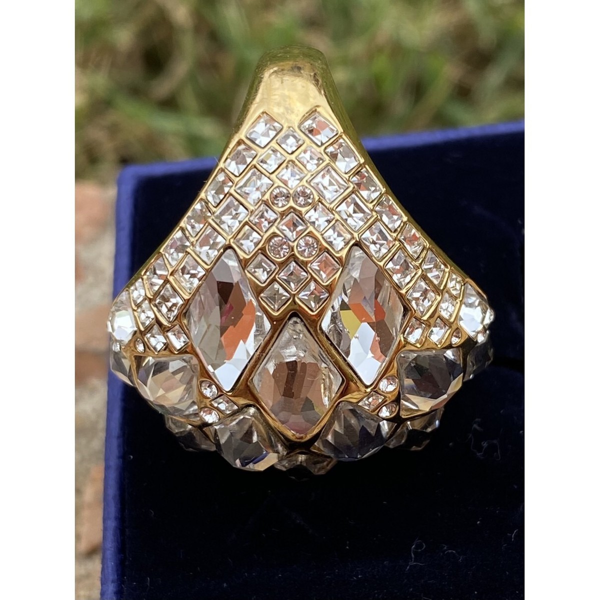■SWAROVSKI■ Tropical Crystal Gold Plated Ring Size 52 Size Swarovski Tropical ring White, Gold-tone plated Size 50-52