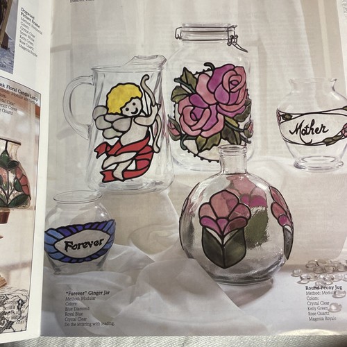 VTG Gallery GLIMMERING Glass CREATIONS Book 8716 PLAID 30 HOME DECOR DESIGNS - Picture 8 of 9