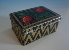 Alte Jugendstil Blechdose Dose Deckeldose Bl&uuml;ten Dekor (FM22-231)