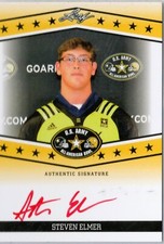 2013 STEVEN ELMER Leaf Army All-American Bowl Tour Autographs RED Ink /10