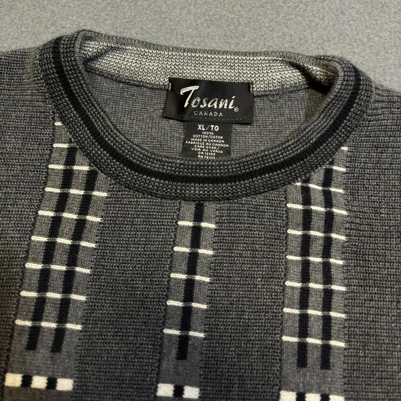Tesani Canada Patterned Gray Sweater - image 2