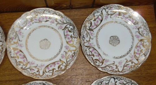 10 C.T. C. Tielsch Germany Porcelain Bread Plates - 6 1/4" - Picture 7 of 12