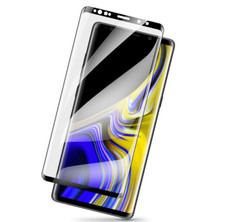 Samsung Galaxy Note 9 Screen Protector Tempered Glass 3D Curved 9H Black/Clear