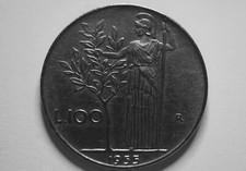 MONETA 100 LIRE MINERVA 1° TIPO ANNO 1955 REPUBBLICA ITALIANA