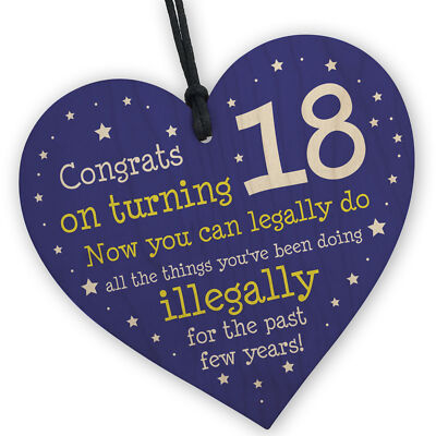18th Birthday Gifts For Girls Boys Funny Heart 18th Birthday Gift