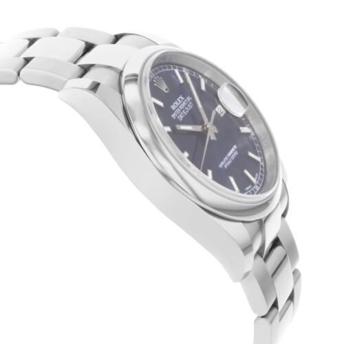 Montre automatique homme Rolex Datejust 36 mm 116200 cadran bleu acier - Photo 4 sur 6