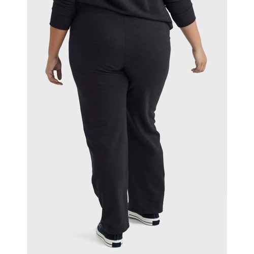 JMS by Hanes Women's Plus Size Fleece Sweatpants Black - Size 4X (26W/28W) - Picture 2 of 3