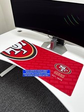 NFL San Francisco 49ERS Gaming Mouse Pad Large Desk Pad Keyboard 35" x 16" GIFT