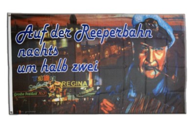 Fahne Hans Albers Reeperbahn Flagge  Hissflagge 90x150cm