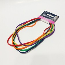 Goody Ouchless Elastic Headband 6 PCS Bright Blue Green Purple Orange Yellow Red