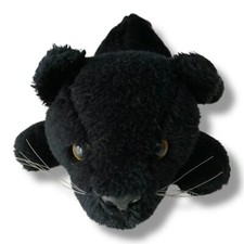 Vintage Dakin Pussyfoot Black Panther Plush Bean Bag Stuffed Animal Cat 1978