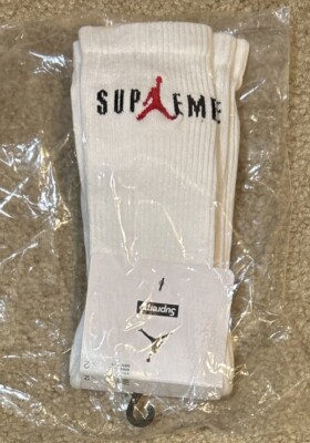 Supreme Jordan Crew Socks Black Size Medium for sale online Supreme Jordan Crew Socks Black Size Medium for sale online