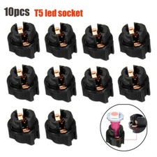 10 X Bulb Holders Car Dashboard Light Socket Reading Light T5 Socket For T5 Wedg