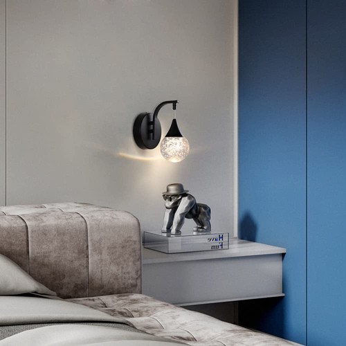 Modern Wall Light Fixtures, 5W LED Dimmable Wall Sconces, Indoor Crystal Bubb... - Picture 4 of 7
