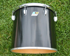 1970s/80s LUDWIG Chicago USA 16" BLACK CORTEX CONCERT TOM for YOUR DRUM SET J131