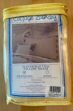 NEW COTTAGE LAUNDRY HANDCRAFTED PATCHWORK STANDARD PILLOW SHAM BETTY CHENILLE