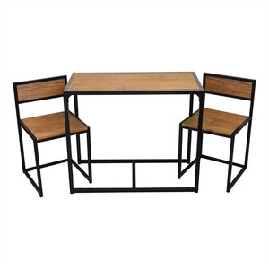 Small Dining Table Chair Set Industrial Style Kitchen Space Saver