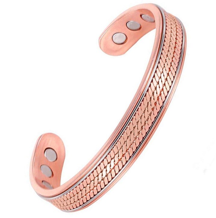 Bracelet magnétique Osiris en cuivre contre la raideur des mains