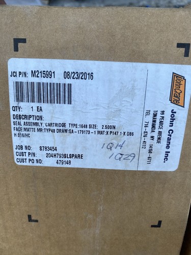 SELLO MECÁNICO GRÚA JOHN TIPO 1648 TAMAÑO 2,5 pulgadas P/N:M215991 ¡NUEVO EN CAJA! - Imagen 1 de 10