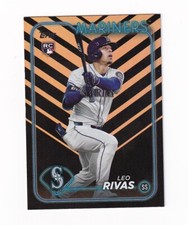 2024 TOPPS BASEBALL UPDATE LEO RIVAS HOLIDAY PARALLEL ROOKIE CARD US279