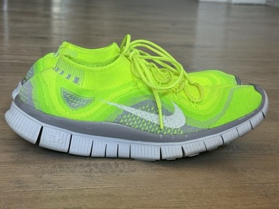 Nike Free Flyknit  5.0 Socks  Volt-White   Art.615805-713 Gr.42,5 ( US 9 )