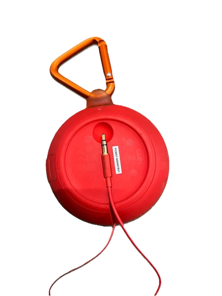 JBL Clip 2 防水便携式蓝牙扬声器 - 红色 - 已测试 — 第 2/3 张图片