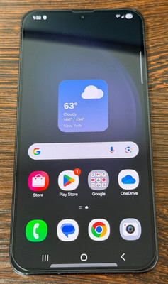 Unlocked Samsung Galaxy S23 - 256GB - Phantom Black - Works - Bent - Reads