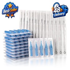 100pcs Disposable Tattoo Needles Set - Sterilized Assorted Sizes