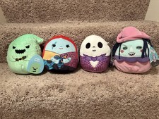 Squishmallow 8" Nightmare Before Christmas 4 Jack Sally Oogie Boogie Shock Rare