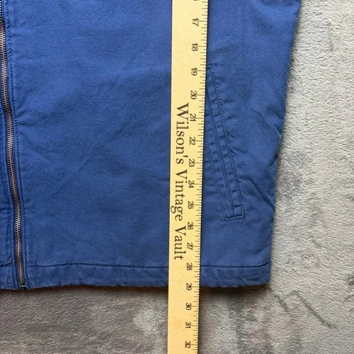 Prana Mens XXL Rock Ridge Vest Blue Standard Fit Full Zip Multi Pocket Cotton image 7