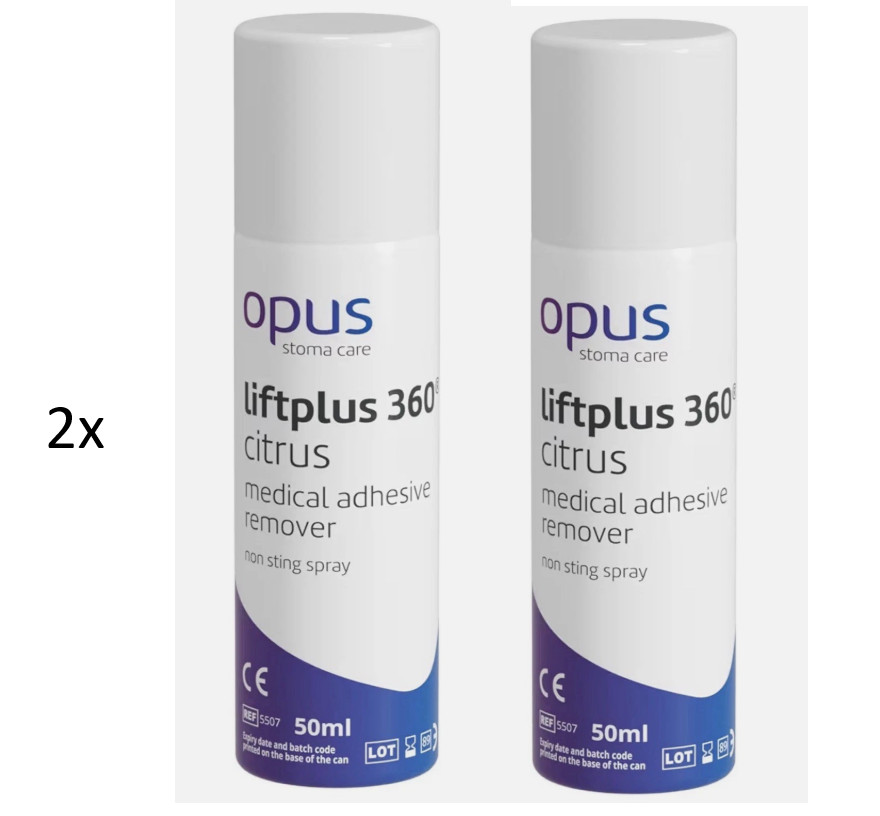OPUS Lift Plus 360 Medical Adhesive Remover Non-sting Spray 2x  50 ml