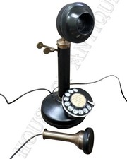 Retro Brass  Iron Wired Landline Telephone  Vintage Working Desk Phone for Home.
